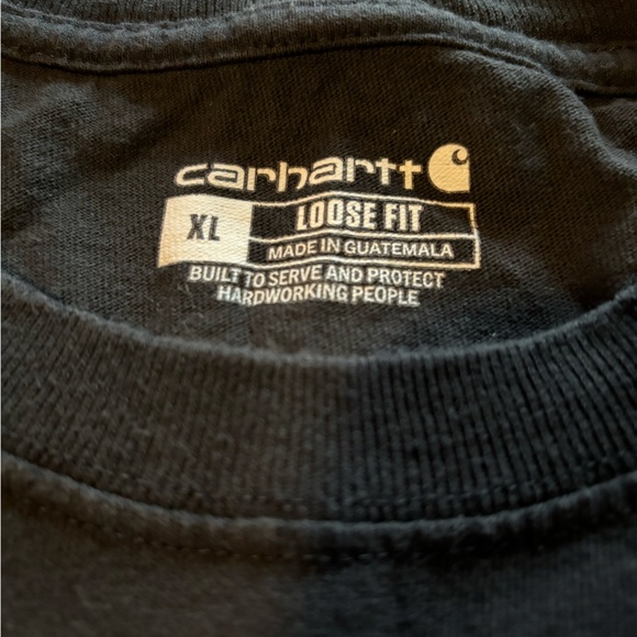 Carhartt Loose Fit Black Long Sleeve Tee XL - Picture 2 of 6